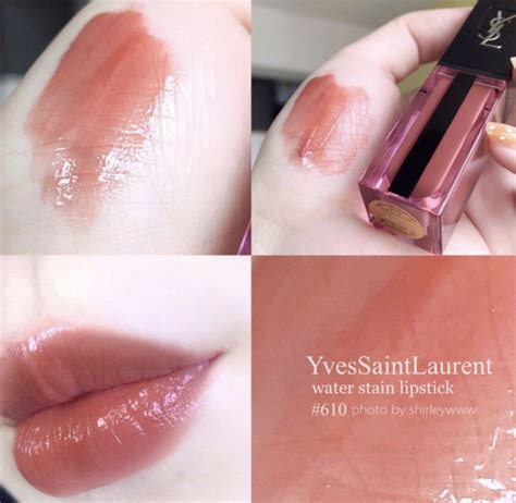 ysl glossy stain review|ysl lip stain 610.